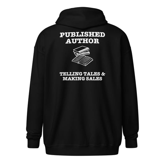 Write in Style: Telling Tales & Making Sales Unisex zip hoodie